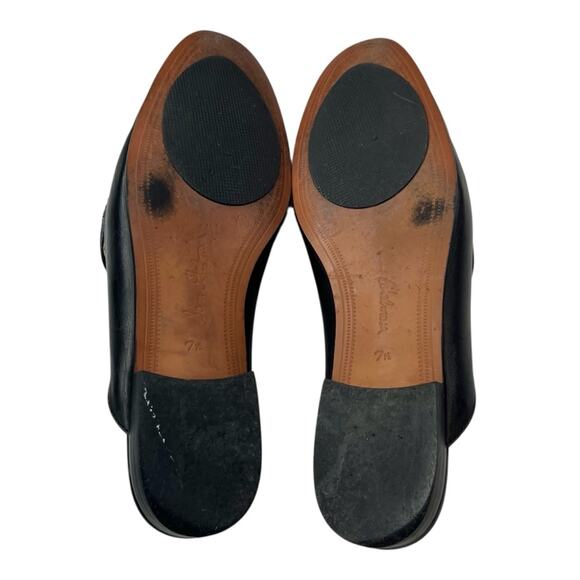 Sam Edelman Linnie Horsebit Mules 7.5  Black Leather Classic Academia Loafers - Picture 11 of 15